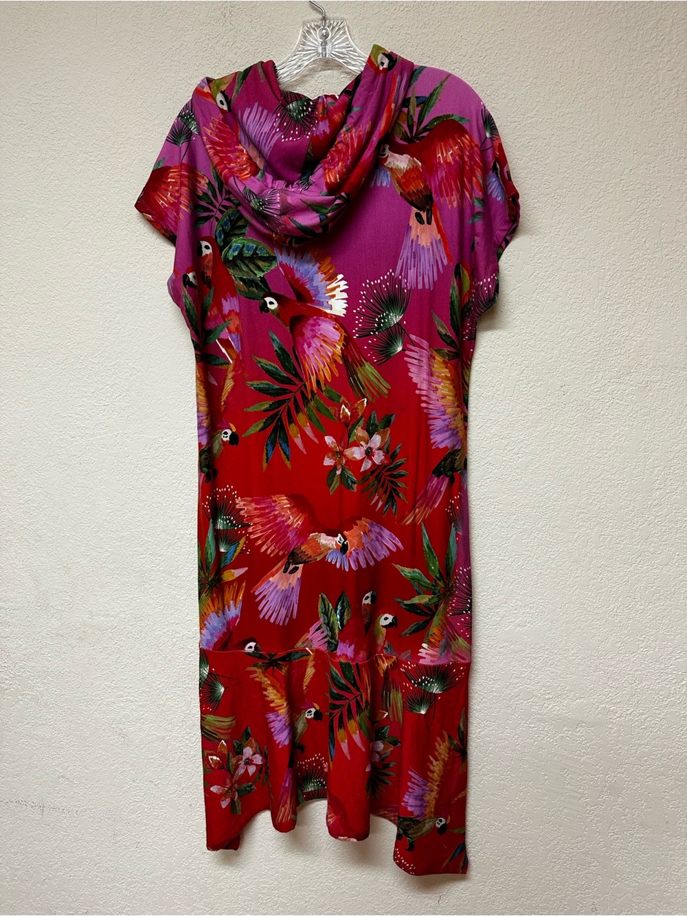 Farm Rio NWT Teresita Hooded Tunic midi Dress size XS - Picture 6 of 7